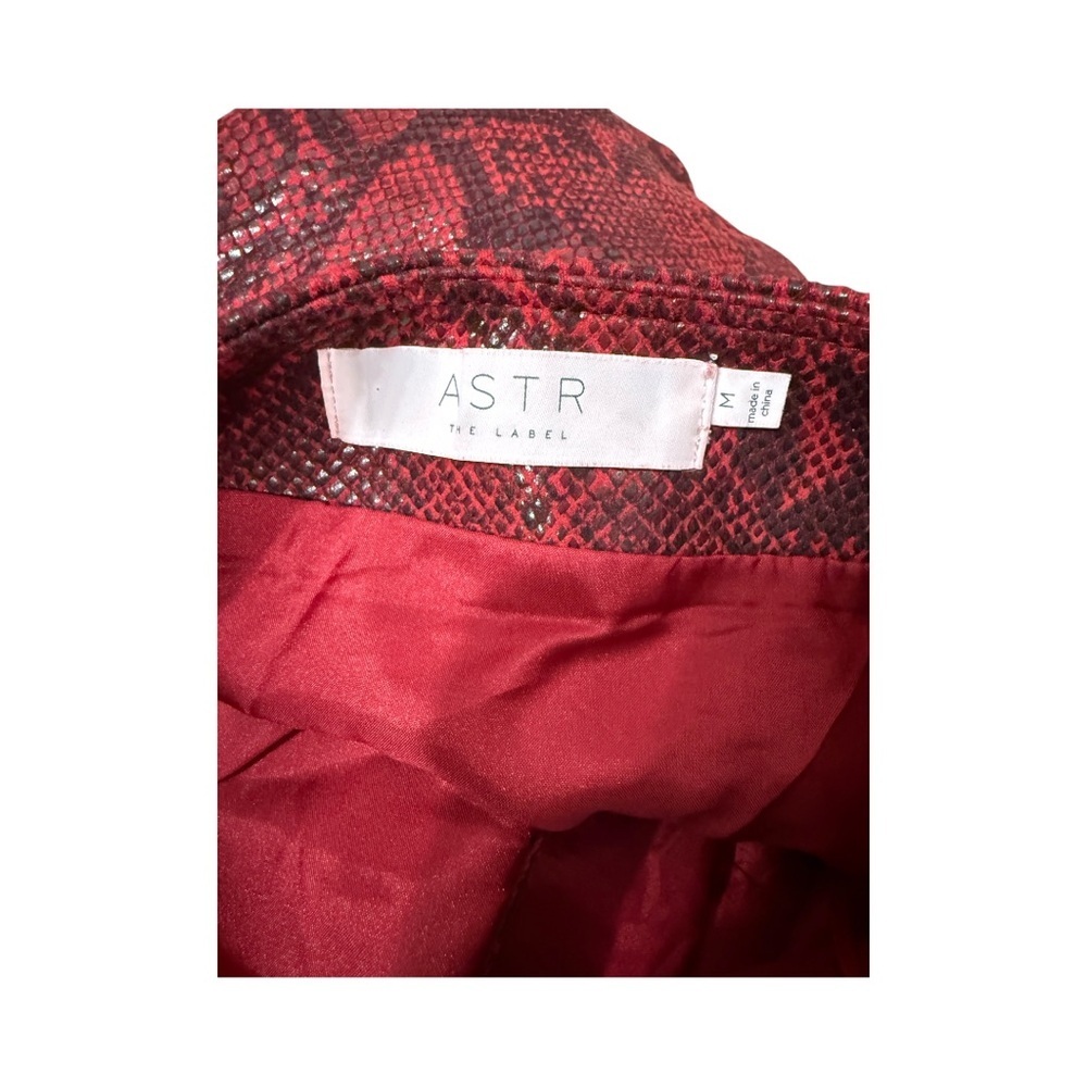 Astr Come Slither Ruby Python Mini Skirt - image 7